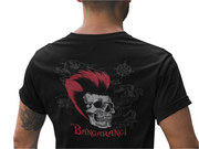 moon goon merch bangarang graphic on back of male model shirt