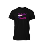 moon goon merch beautiful badass black shirt mockup garment only