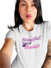 Beautiful Badass Graphic Tee For Girls