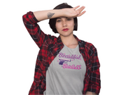 Moon Goon Merch beautiful badass gray mockup model