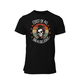 Moon Goon Syndicate Co. First of all i'm a delight front graphic t shirt only