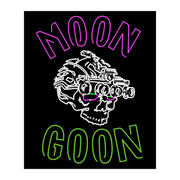moon goon merch neon moon goon graphic in black box on white background