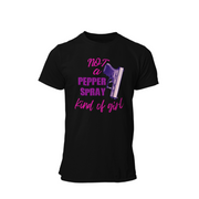 moon goon merch not a pepper spray kind of girl black garment only