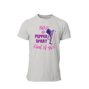 moon goon merch not a pepper spray kind of girl silver garment only