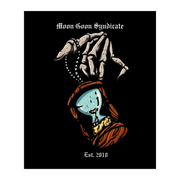 Moon Goon Syndicate Tempus Explevit - Time Is Up Graphic Design on front of shirt Graphic Design Only on black frame