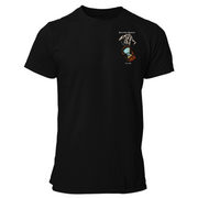 Moon Goon Syndicate Tempus Explevit - Time Is Up Graphic Design on front of shirt. Garment Only